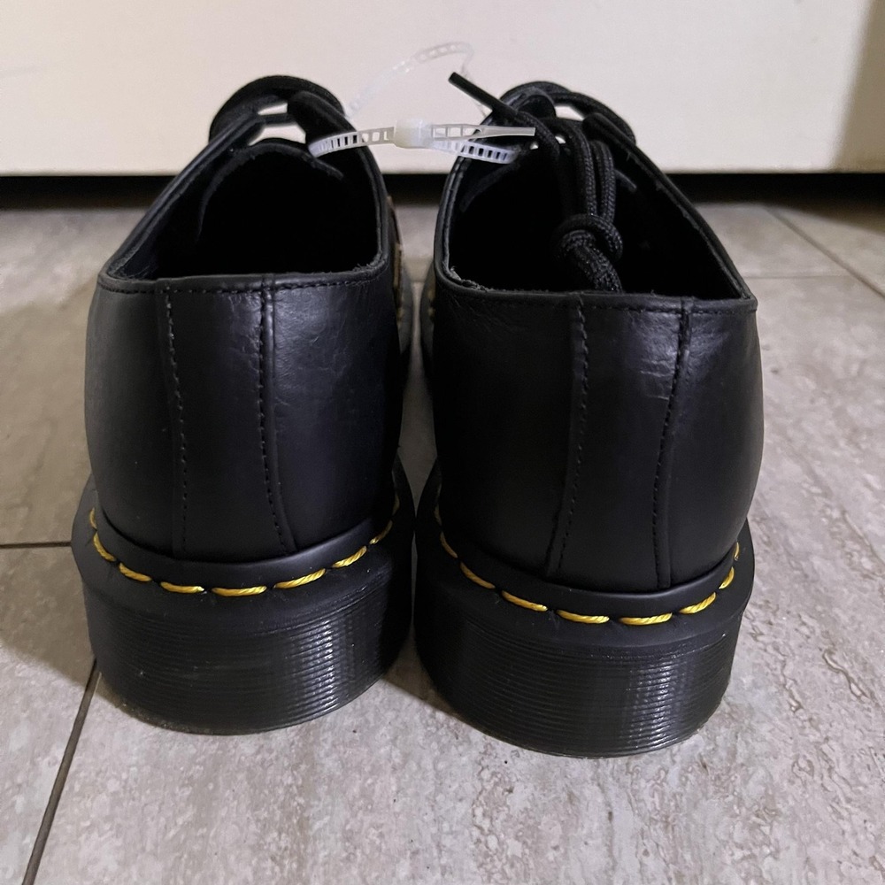 Dr. Martens 1461 Flame Shoes Mens 6 Black Red Leather Low Top Oxfords LA004 - Picture 5 of 9